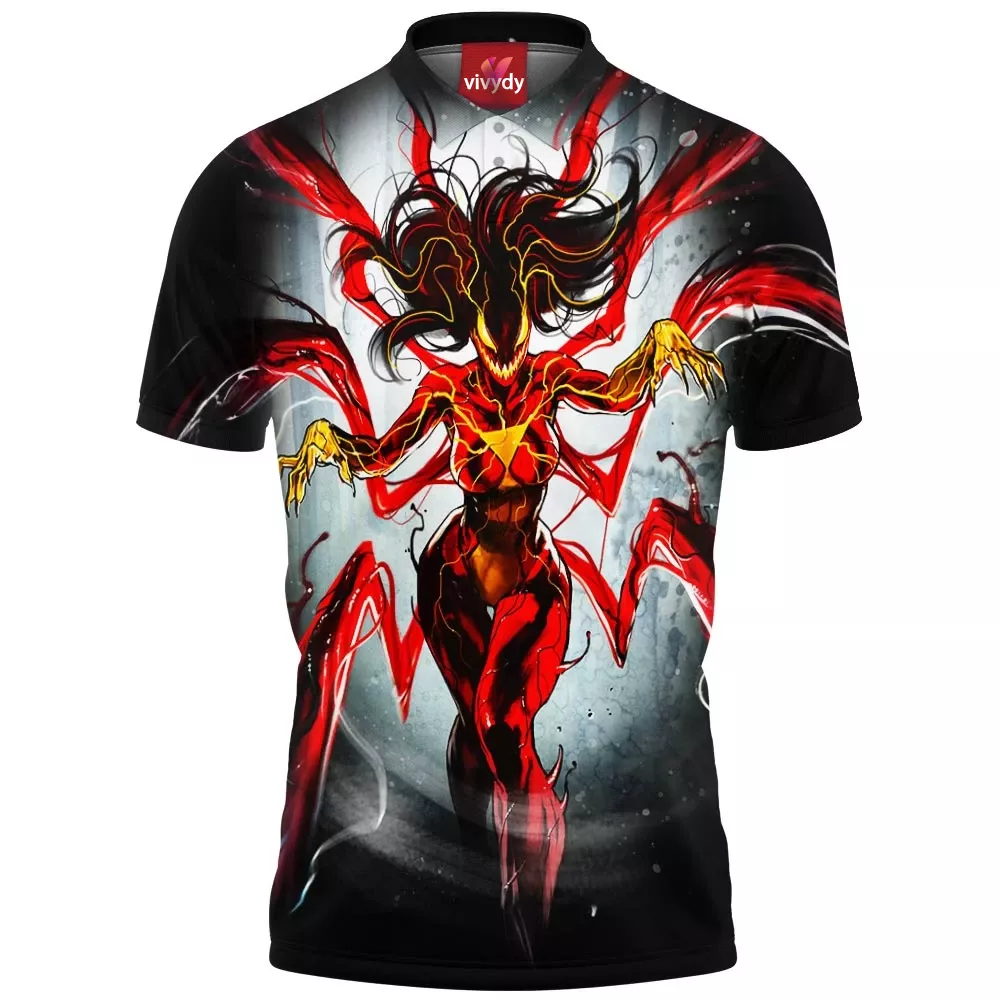 Carnage x Spider-Woman Polo Shirt