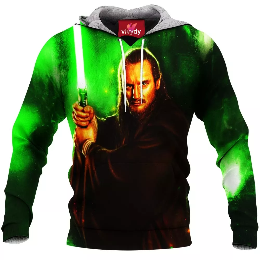 Qui-Gon Jinn Star War Movie Comic Hoodie