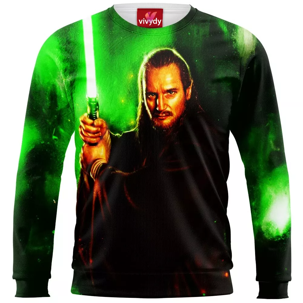 Qui-Gon Jinn Star War Movie Comic Sweatshirt