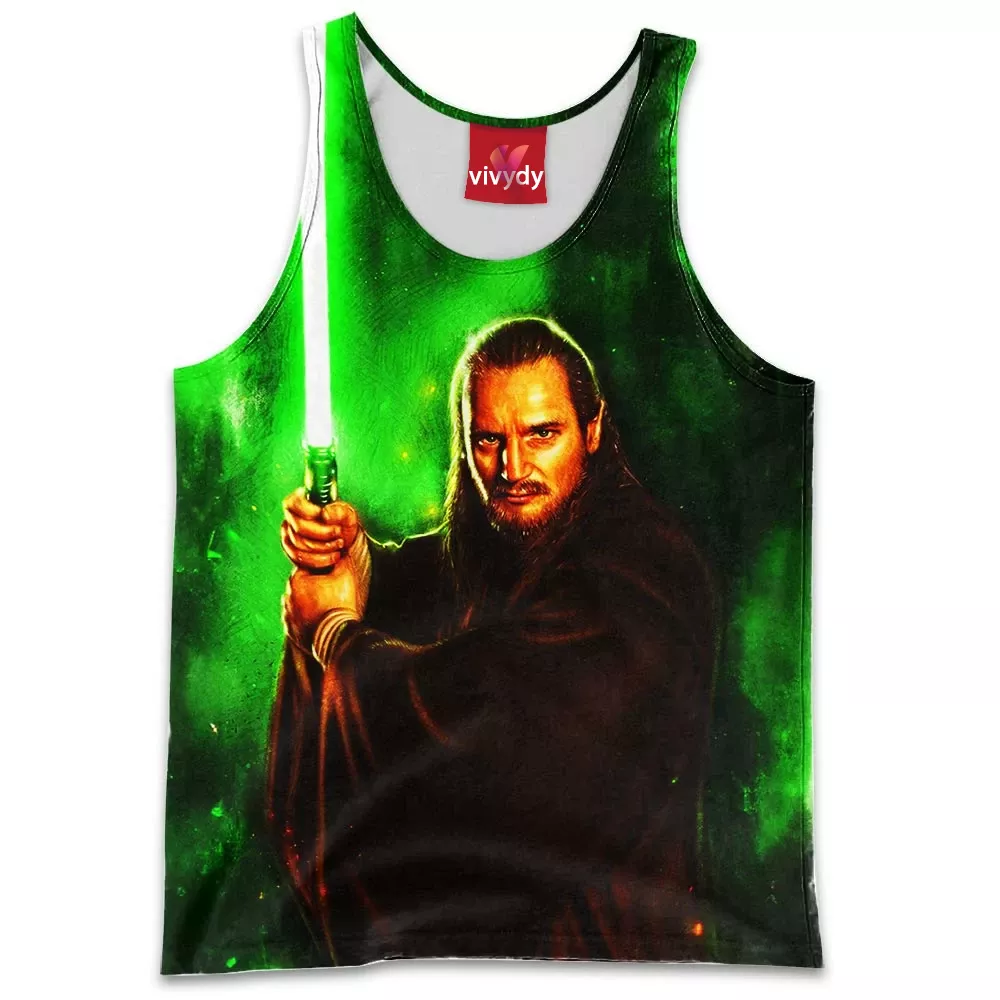 Qui-Gon Jinn Star War Movie Comic Tank Top