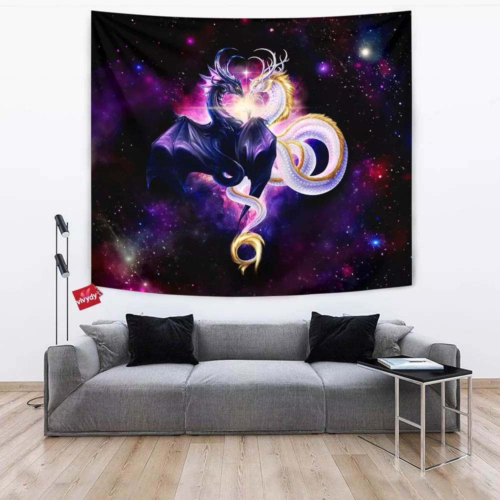 Yin Yang Dragon Tapestry