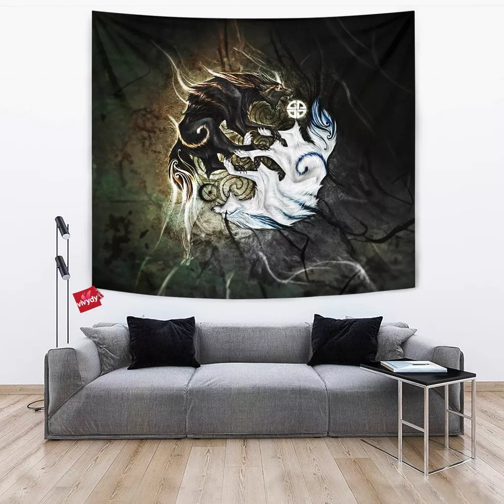 Ragnarok Wolf Tapestry