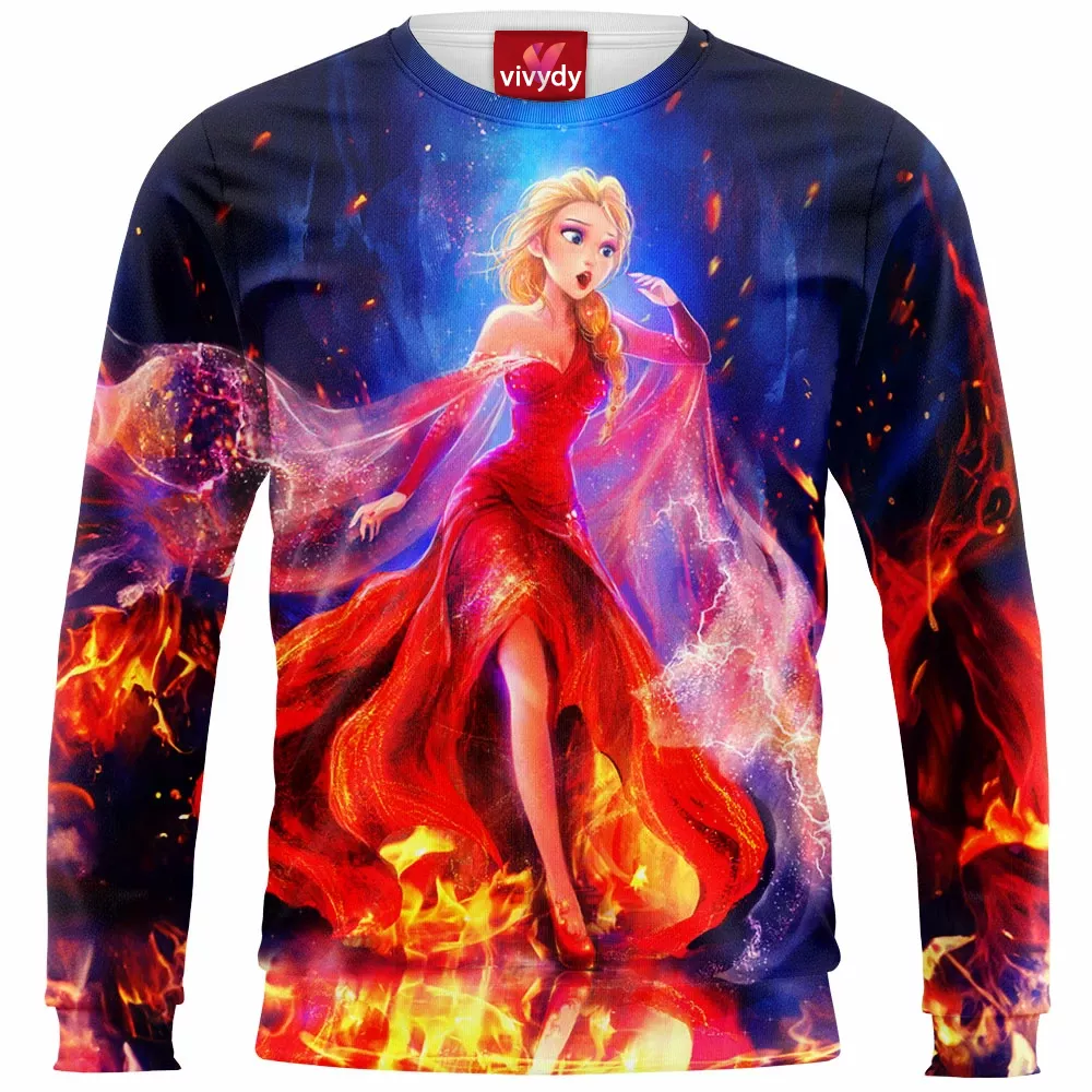 The Queen On Fire Elsa Sweatshirt