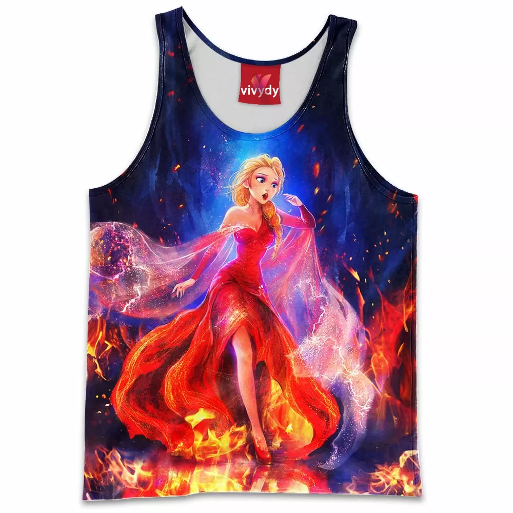 The Queen On Fire Elsa Tank Top