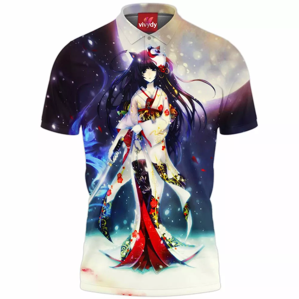 Anime Girl Polo Shirt