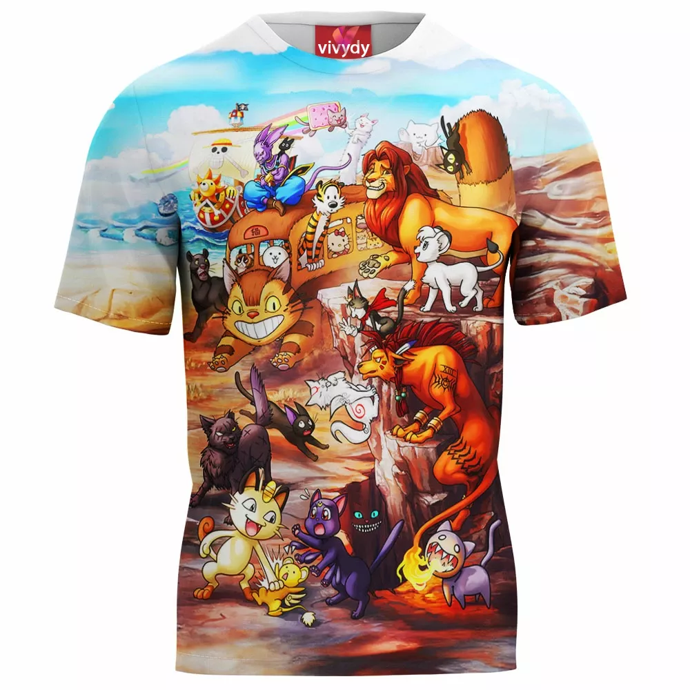 Pop Culture Cats T-Shirt