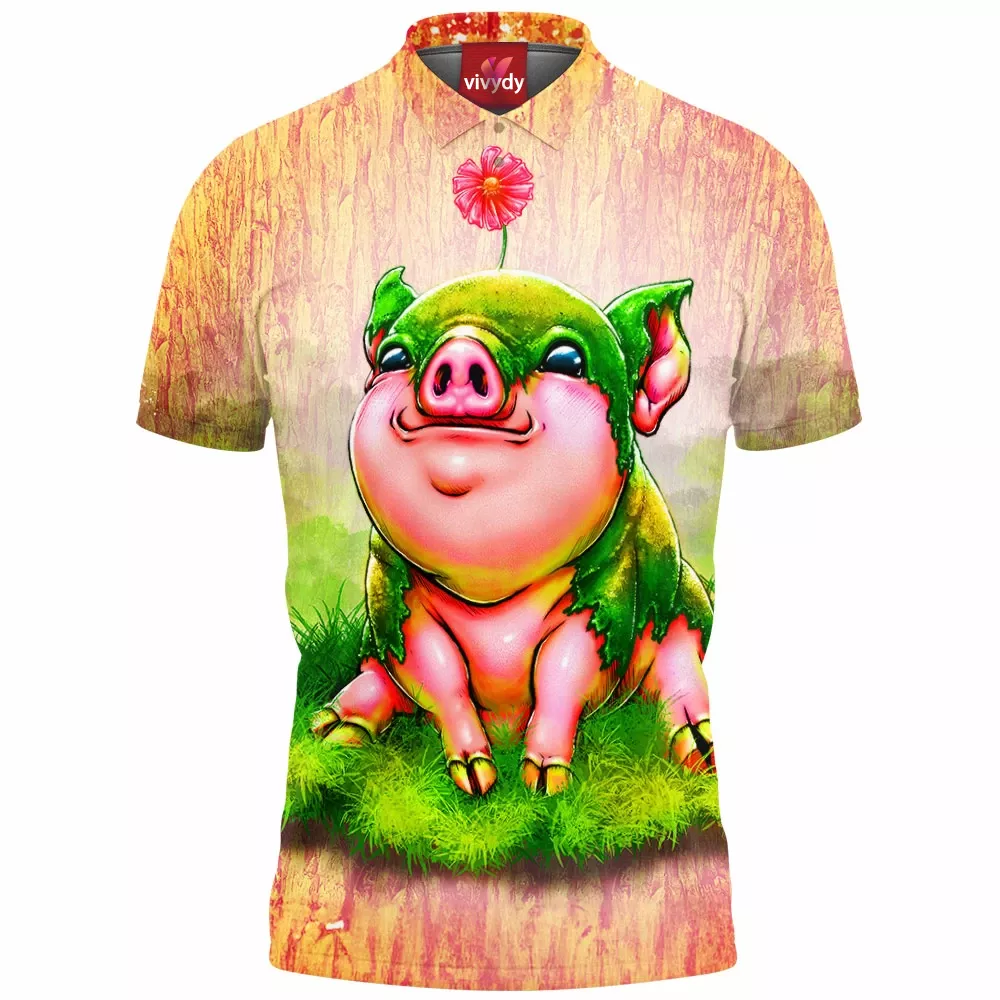 Moss Piglet Polo Shirt