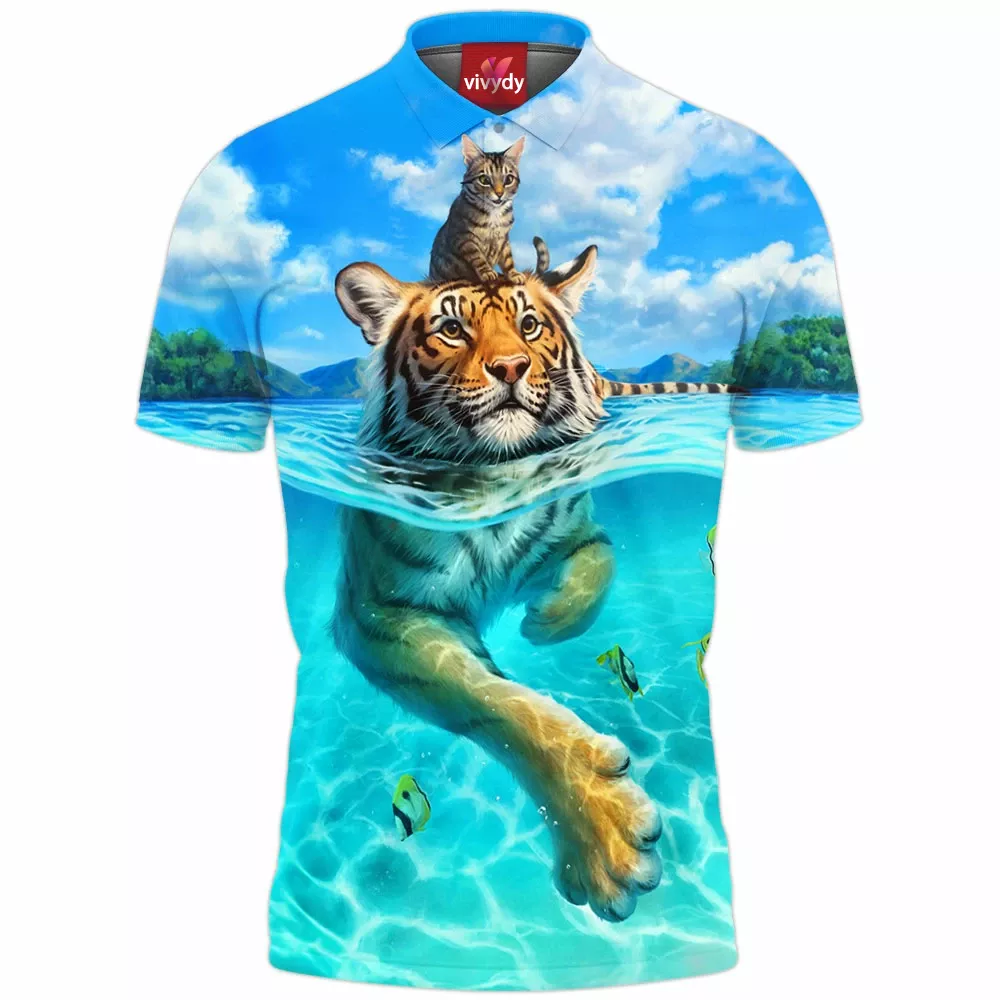 Swim Tiger Polo Shirt