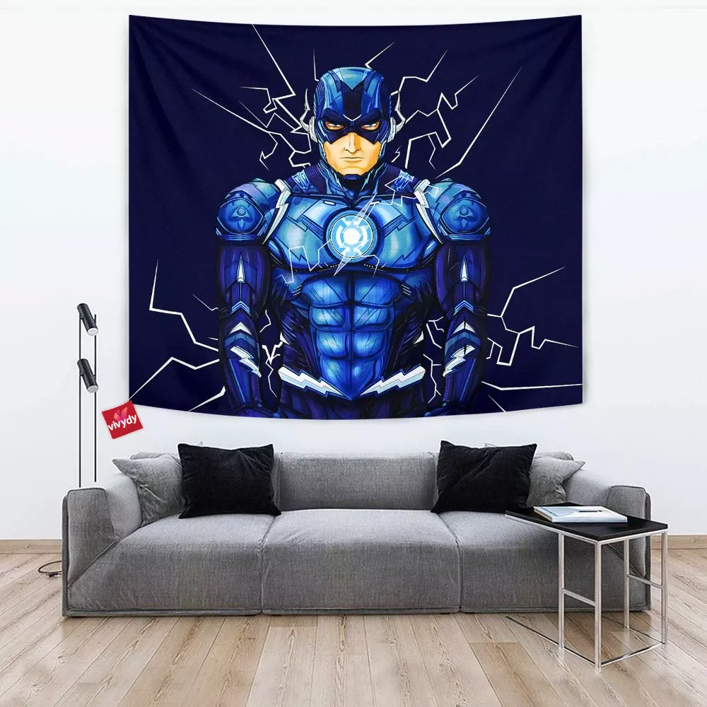 Flash Blue Lantern Tapestry