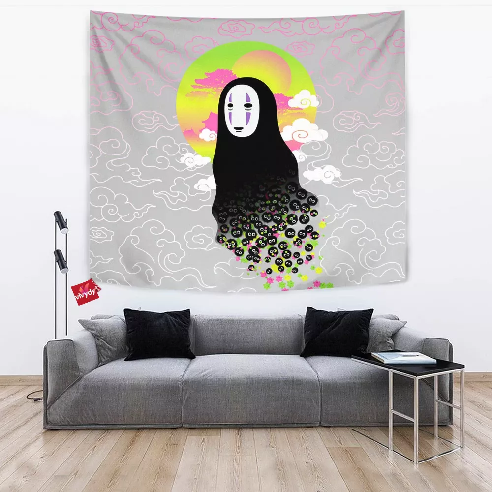 No Face And Soot Sprites Tapestry