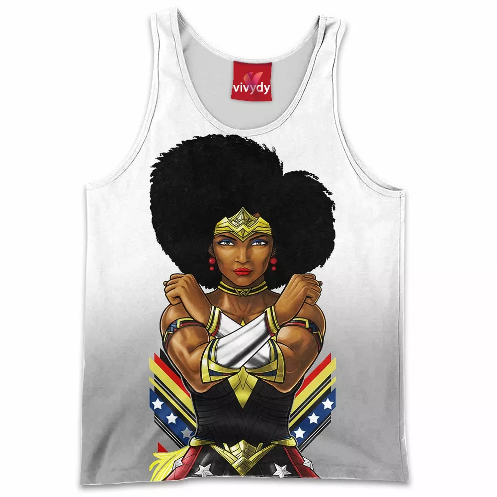 Black Wonder Woman Tank Top