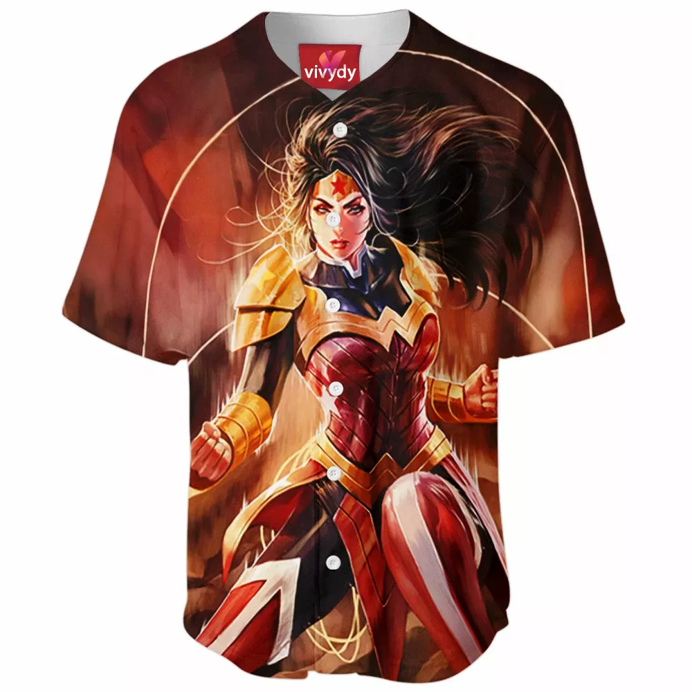 Wonder Woman Baseball Jersey