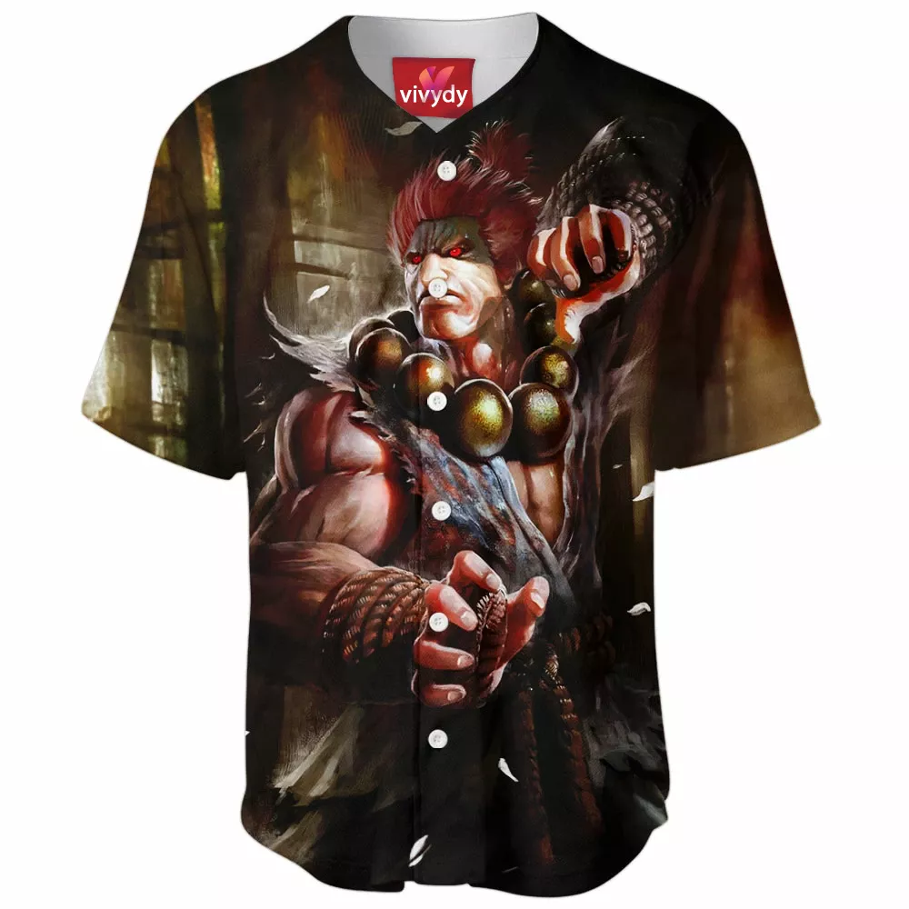 Akuma Street Fighter Baseball Jersey