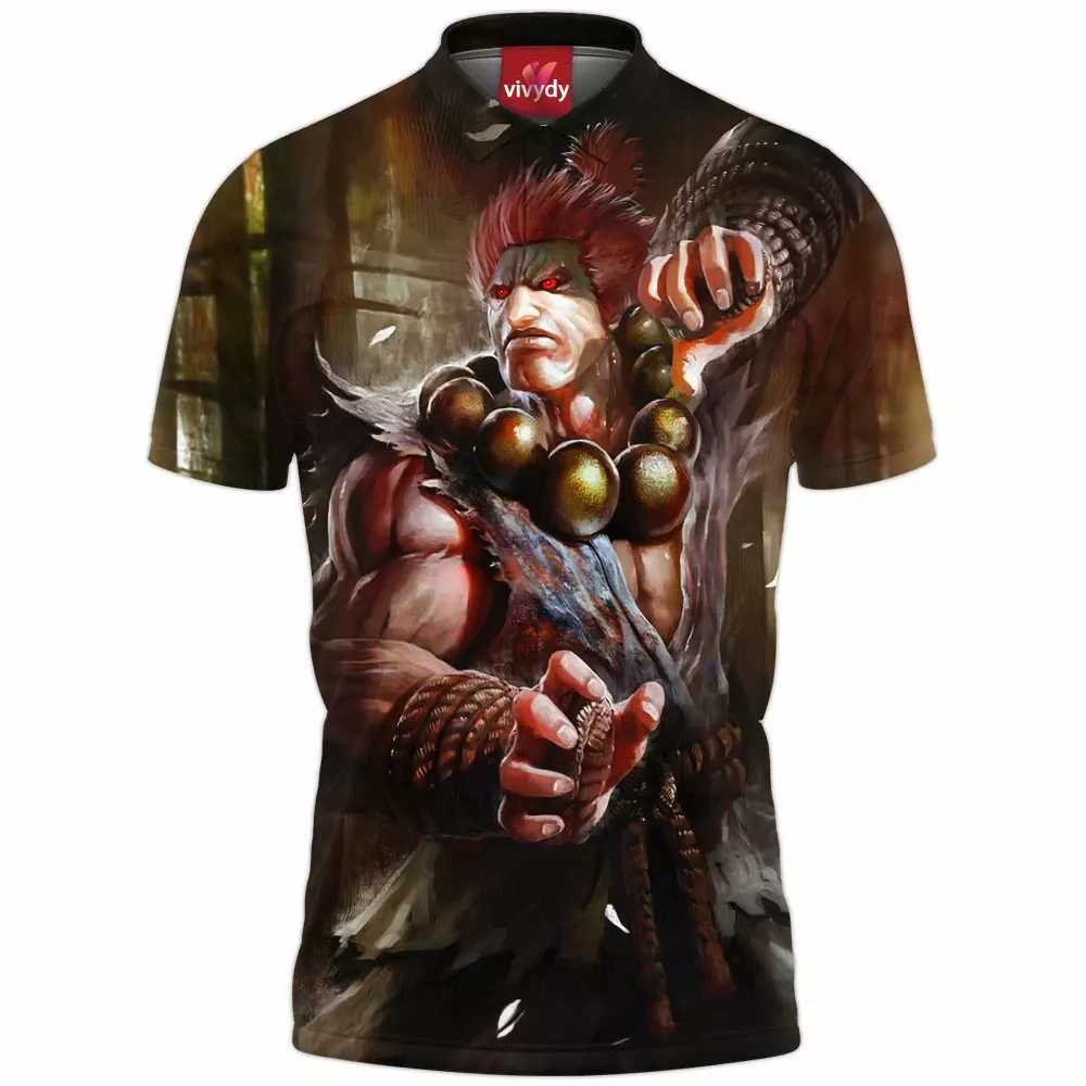 Akuma Street Fighter Polo Shirt