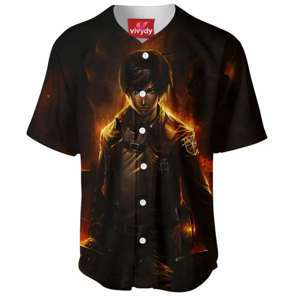 Eren Attack On Titans Baseball Jersey