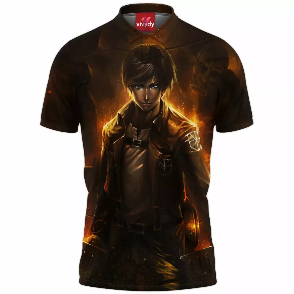 Eren Attack On Titans Polo Shirt