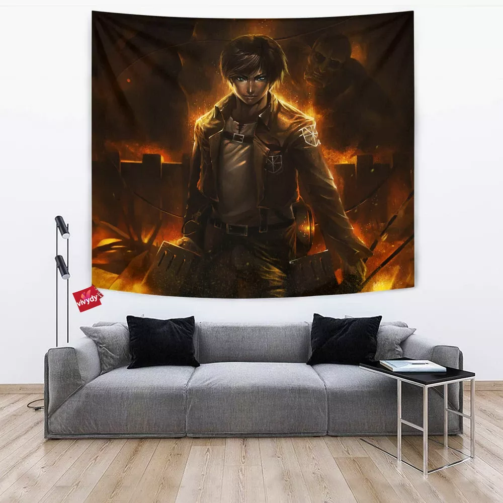 Eren Attack On Titans Tapestry