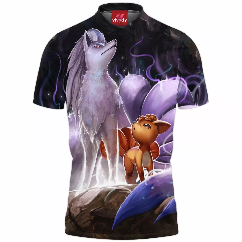 Vulpix And Ninetales Polo Shirt