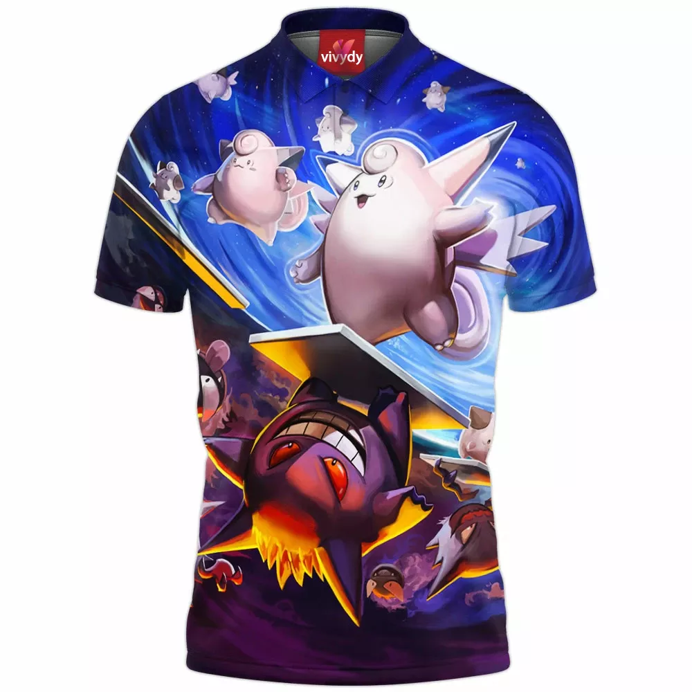 Clefable V Gengar Polo Shirt