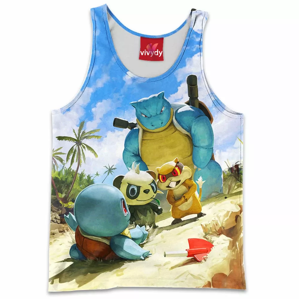 Blastoise Beach Patrol Tank Top