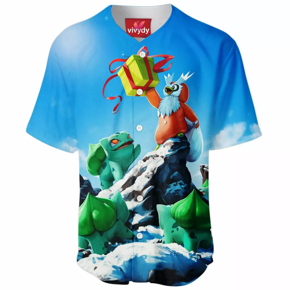 Bulbasaur Christmas Baseball Jersey