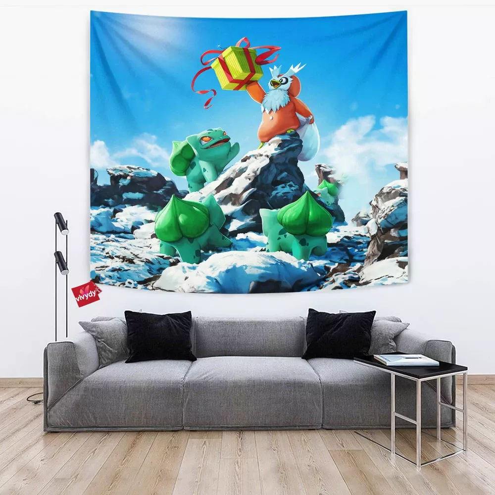 Bulbasaur Christmas Tapestry