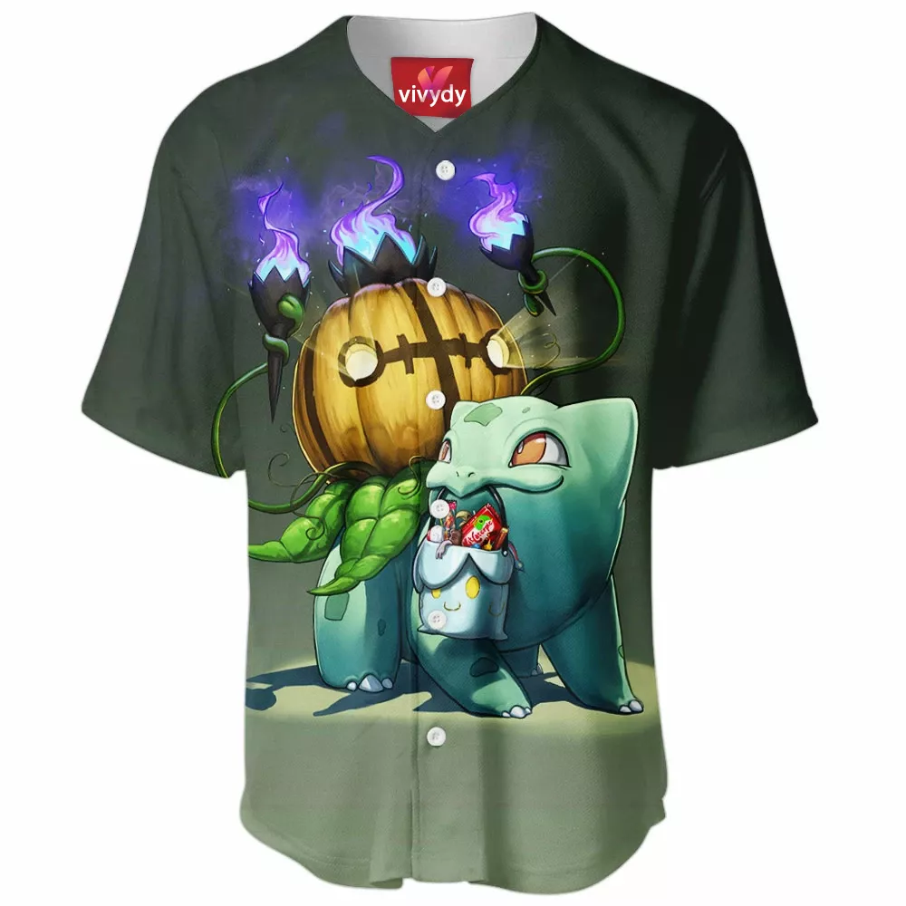 Bulbasaur Halloween Baseball Jersey