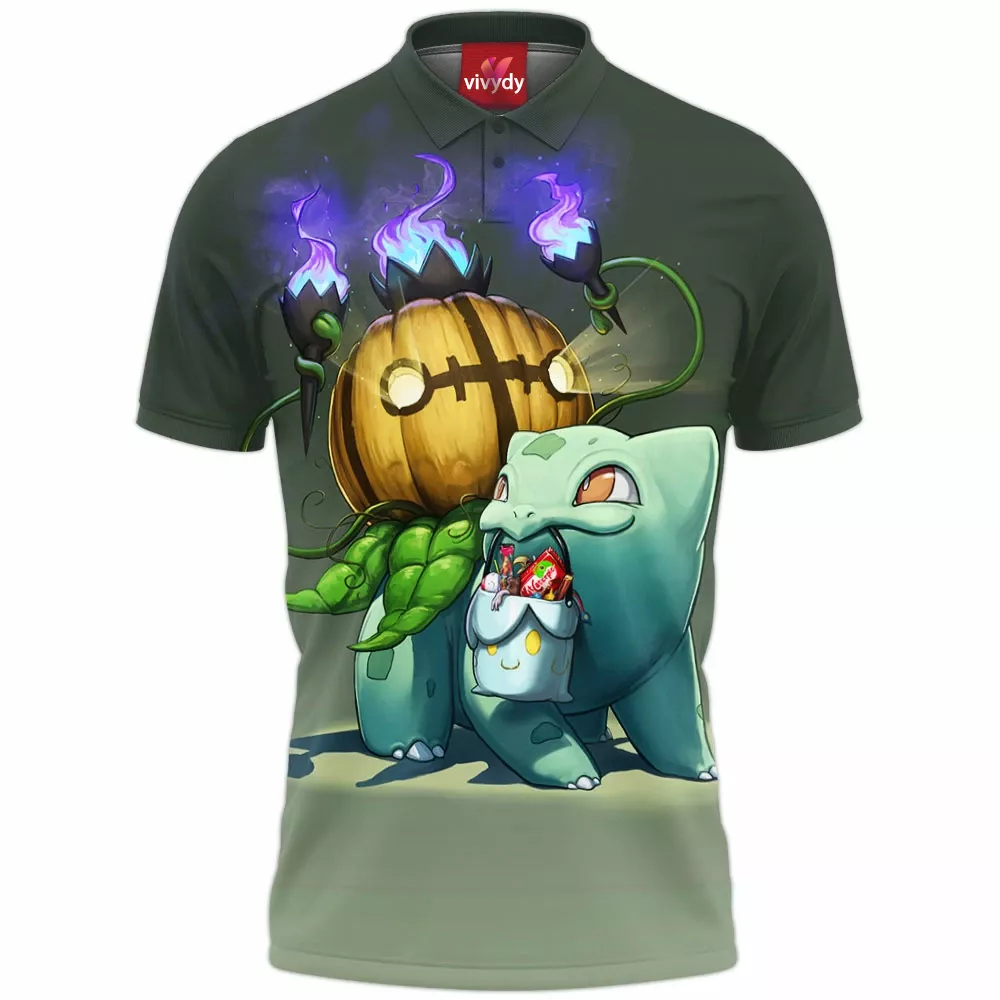 Bulbasaur Halloween Polo Shirt