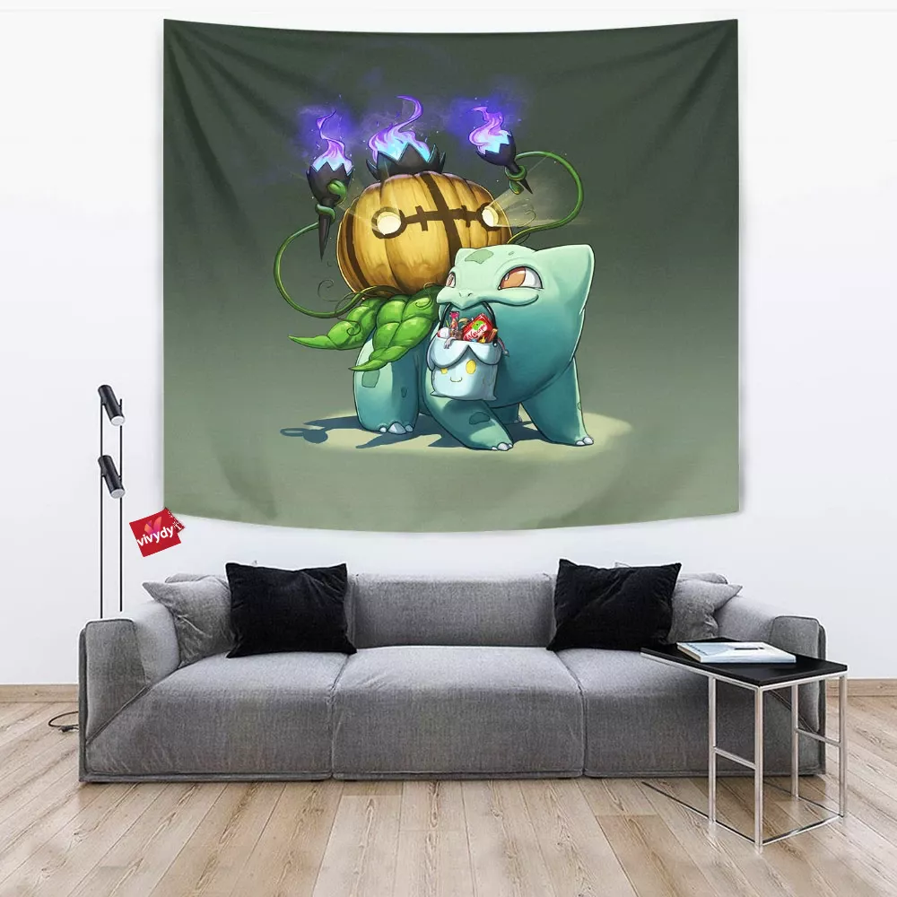 Bulbasaur Halloween Tapestry