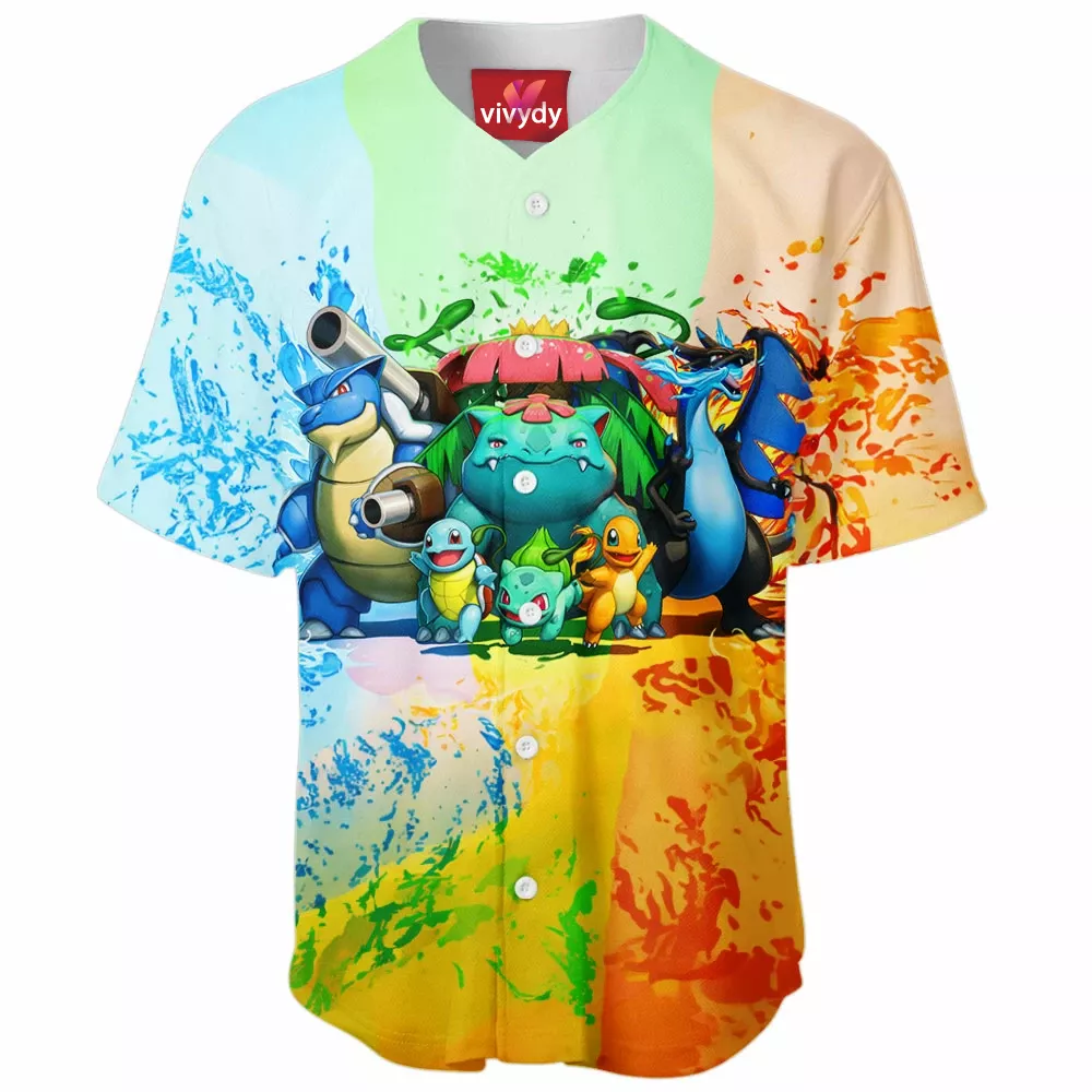 Pokemon Generation 3 Megas Baseball Jersey