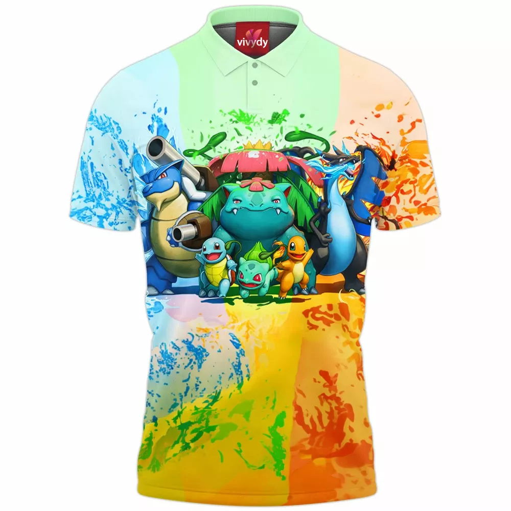 Pokemon Generation 3 Megas Polo Shirt