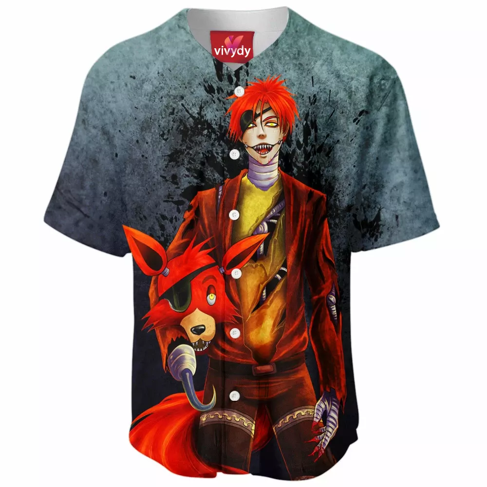 Foxy Five Nights At Freddy’s Baseball Jersey