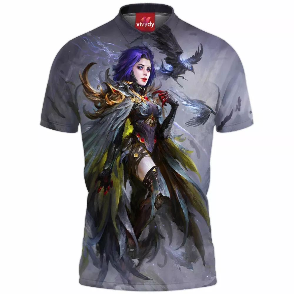 Raven Comic Polo Shirt