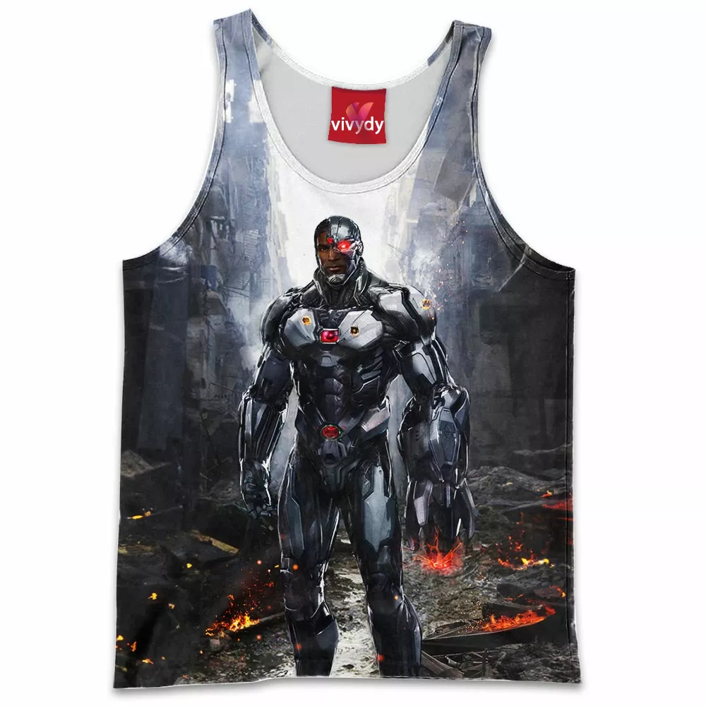 Cyborg Comic Tank Top