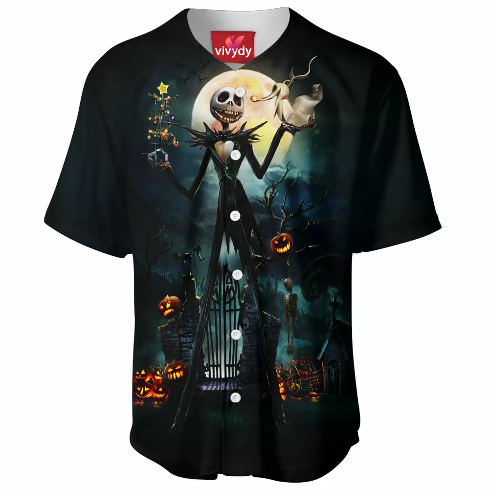 Jack Skellington Baseball Jersey