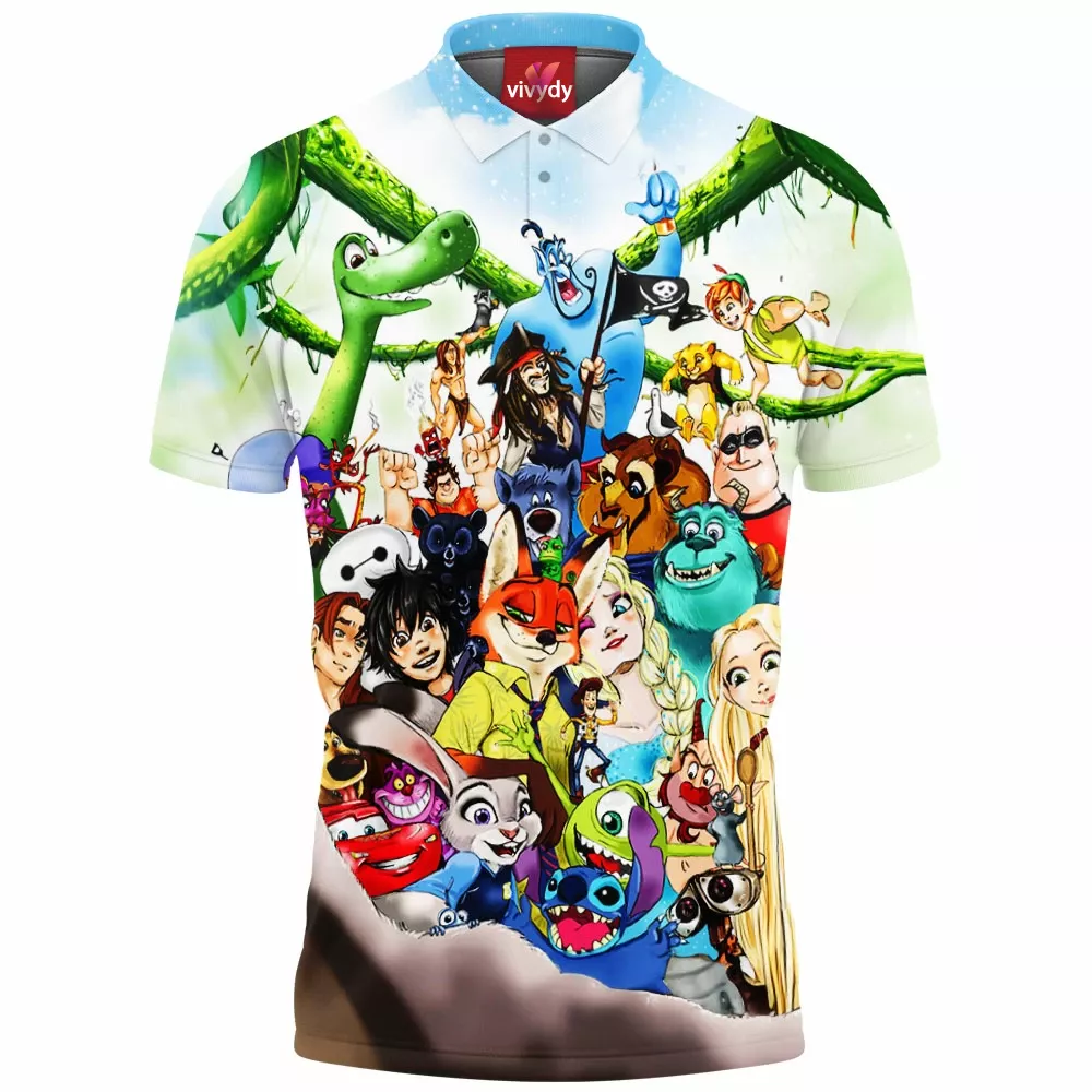 Animated Selfie Polo Shirt