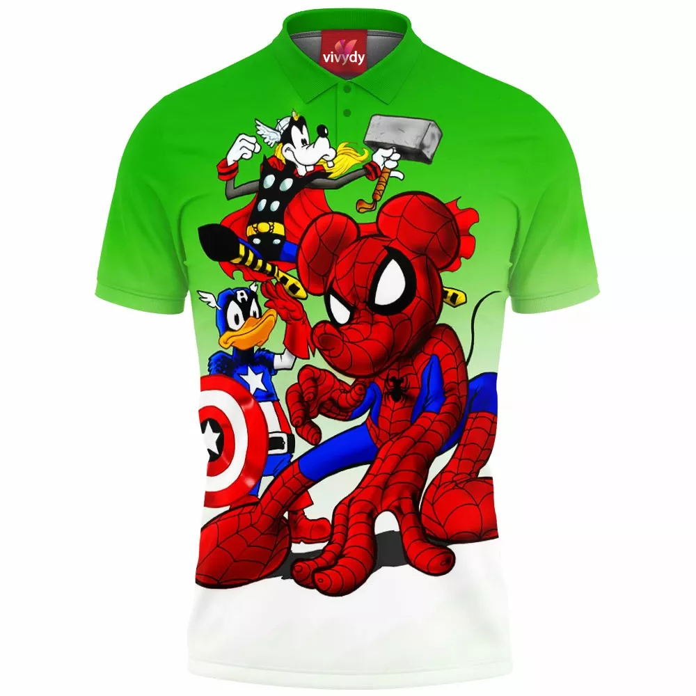 Comic And Animated Polo Shirt