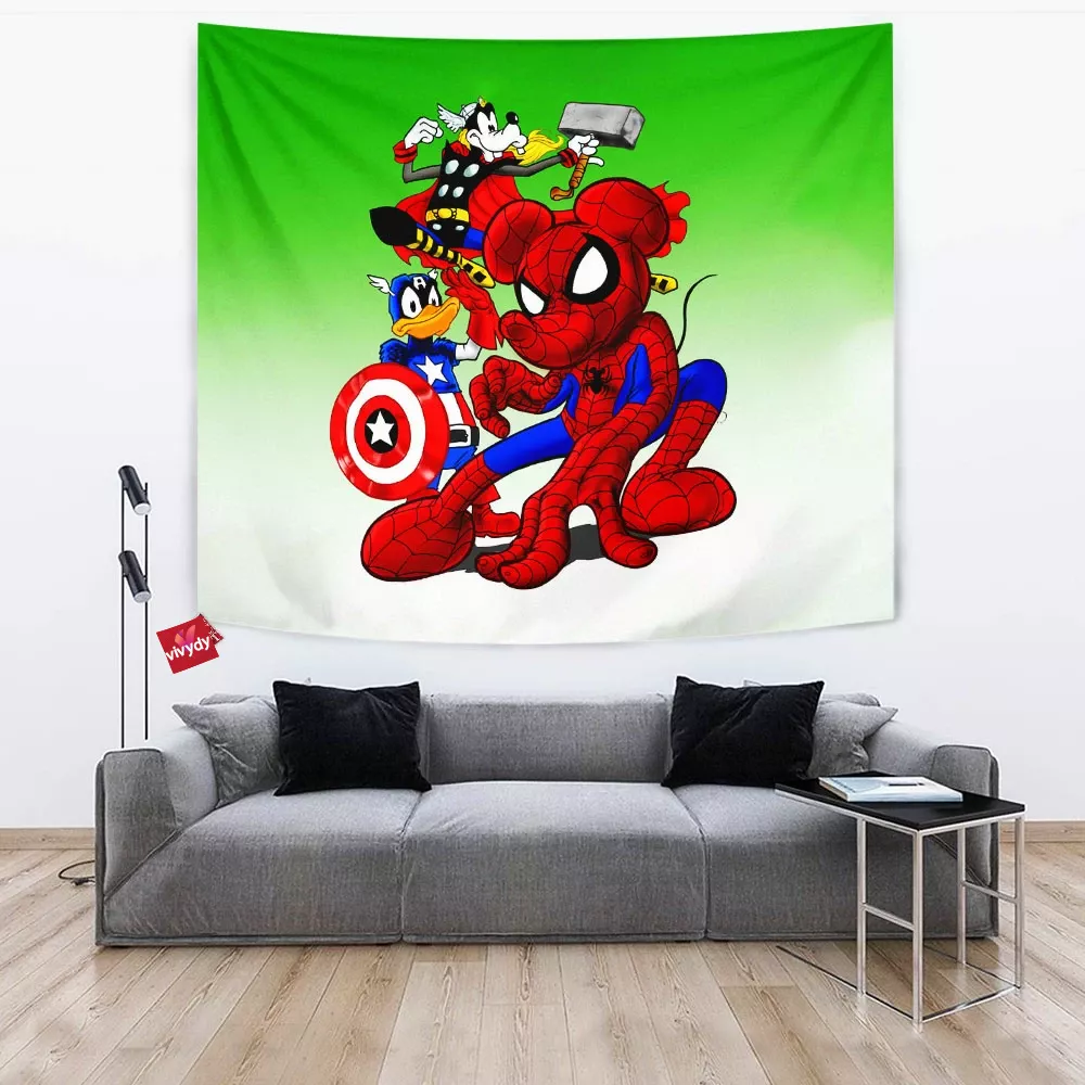 Comic And Animated Tapestry