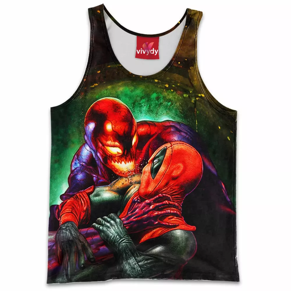 Carnage vs Deadpool Tank Top