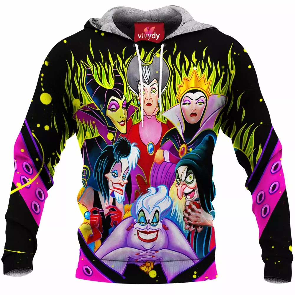 Animated Female Villains Hoodie