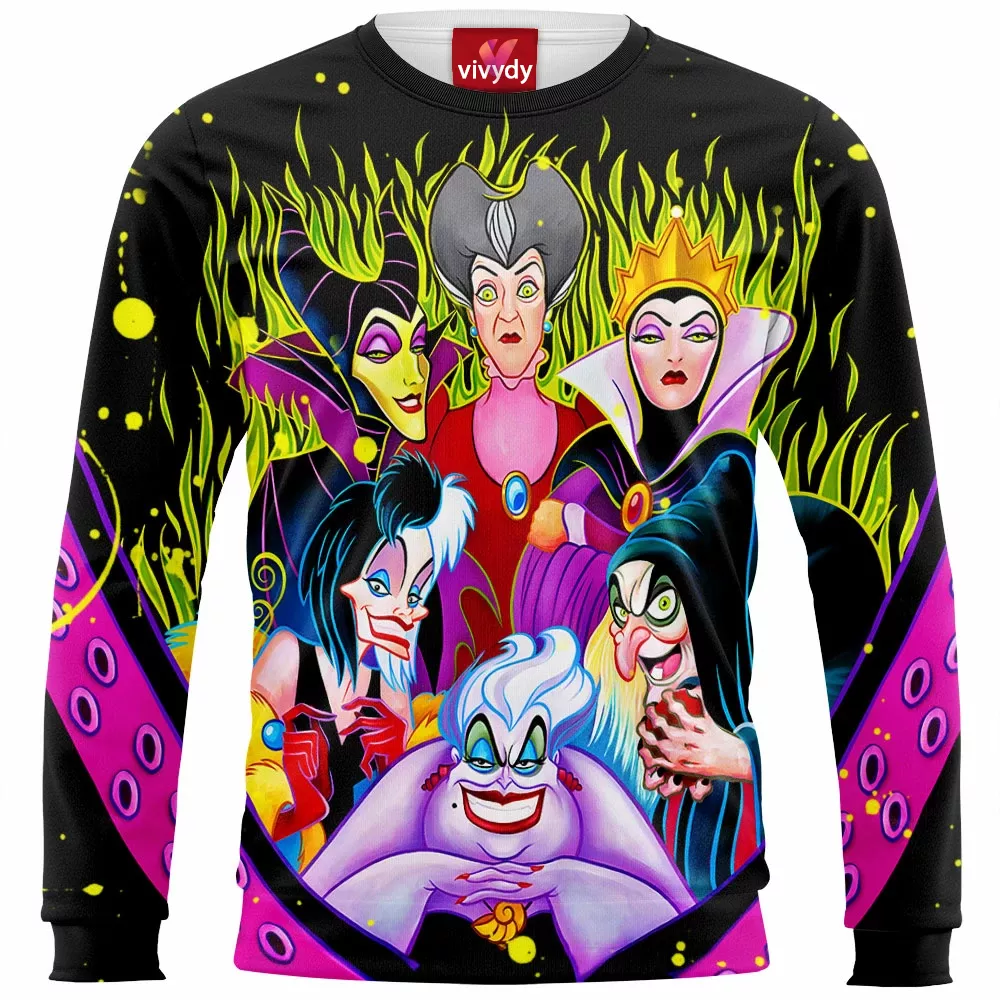 Animated Female Villains Sweatshirt