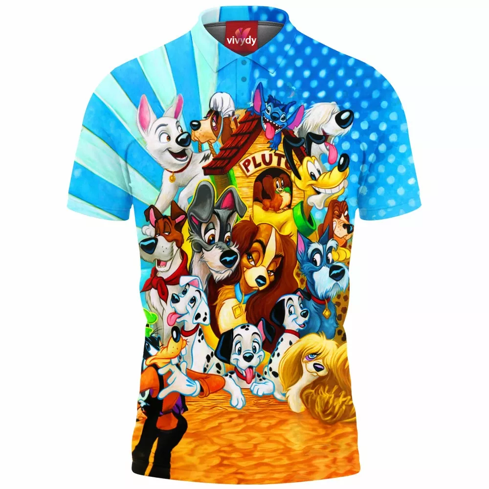 Animated Dog Polo Shirt