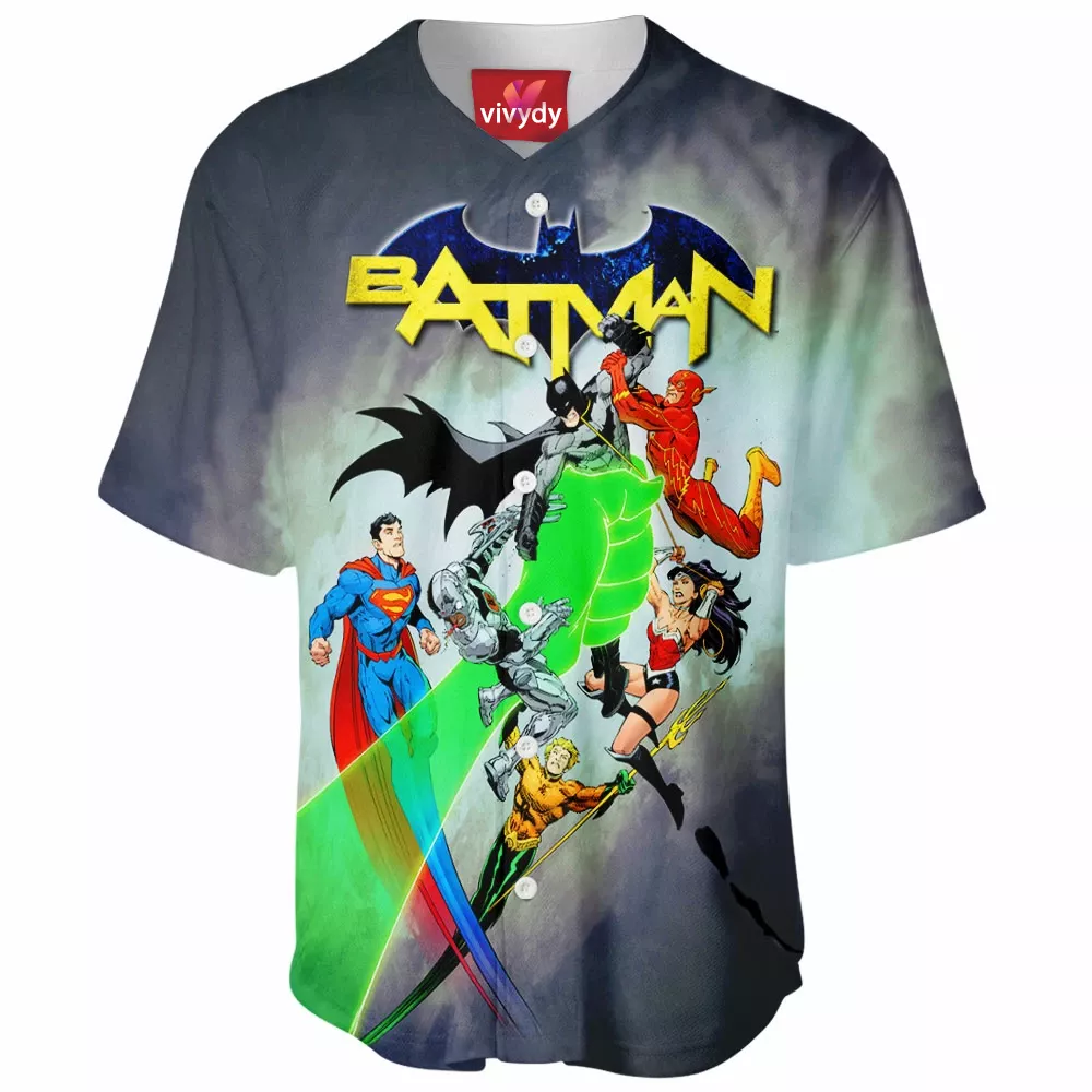 Batman vs Justice League Baseball Jersey