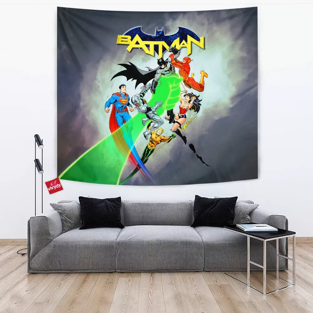 Batman vs Justice League Tapestry