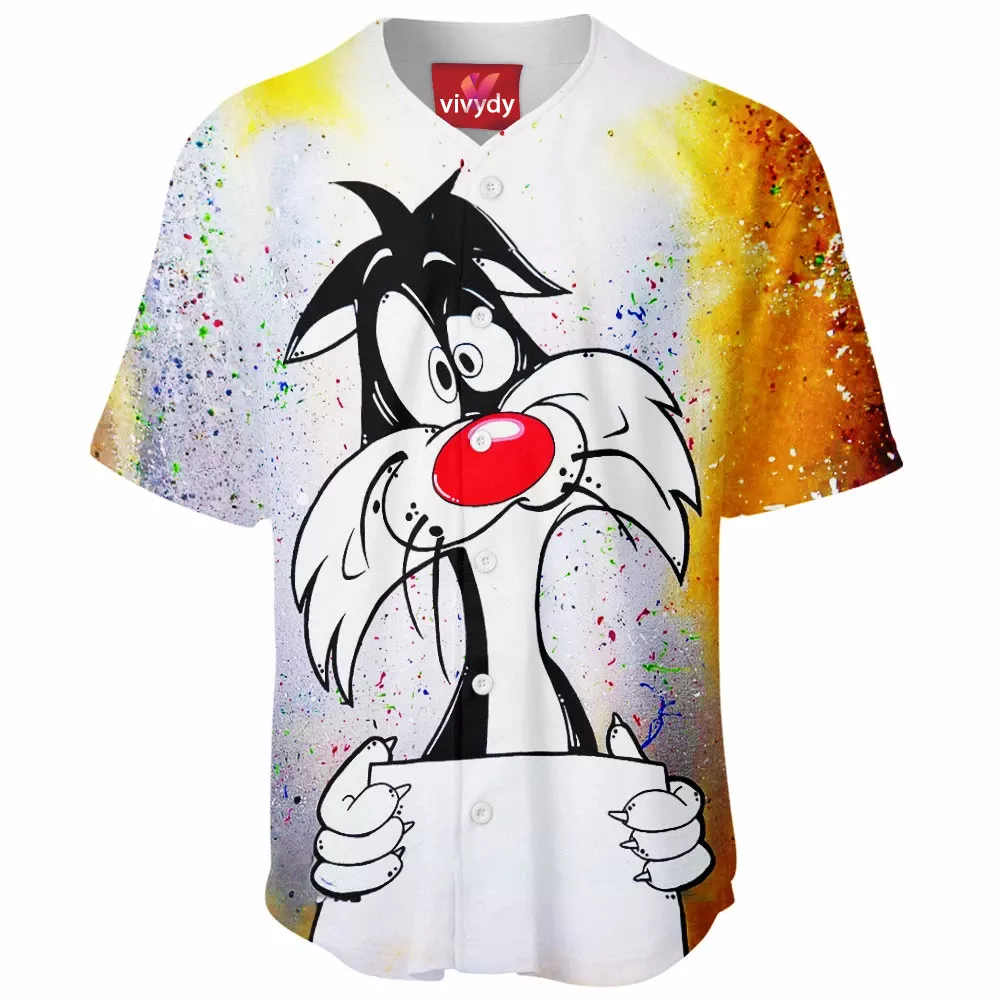 Sylvester the Cat,Meow Baseball Jersey