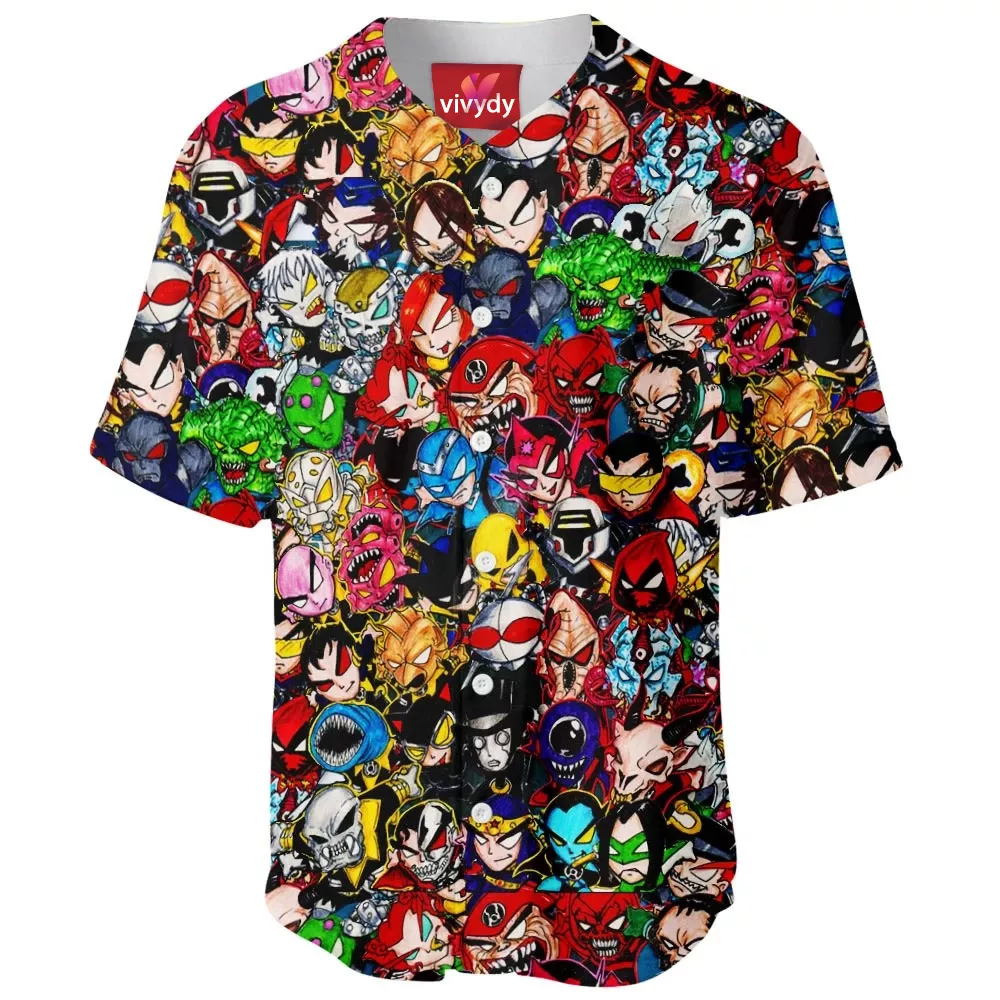 Comic Villains Baseball Jersey