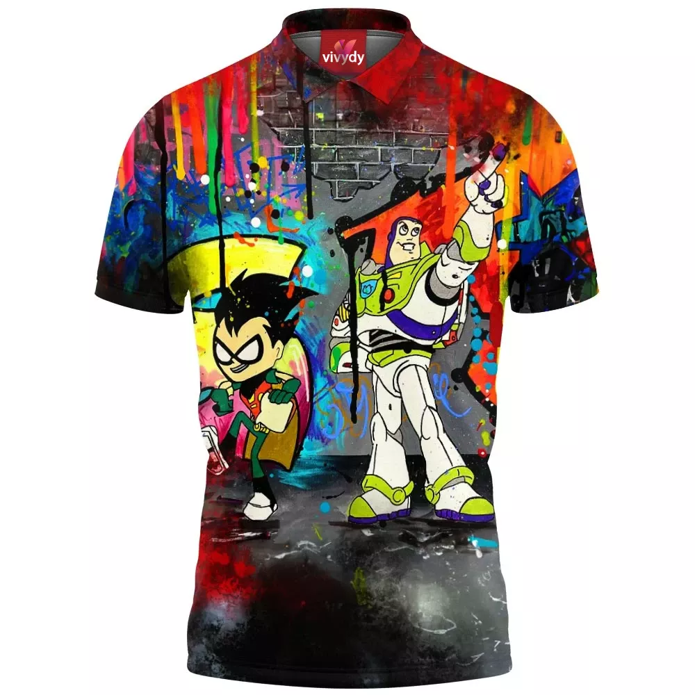 Robin and Buzz Lightyear Polo Shirt