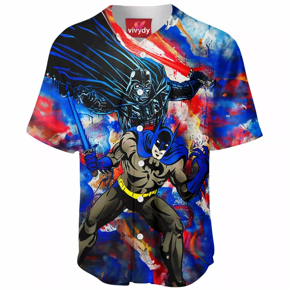 Darth Vader and Batman Baseball Jersey