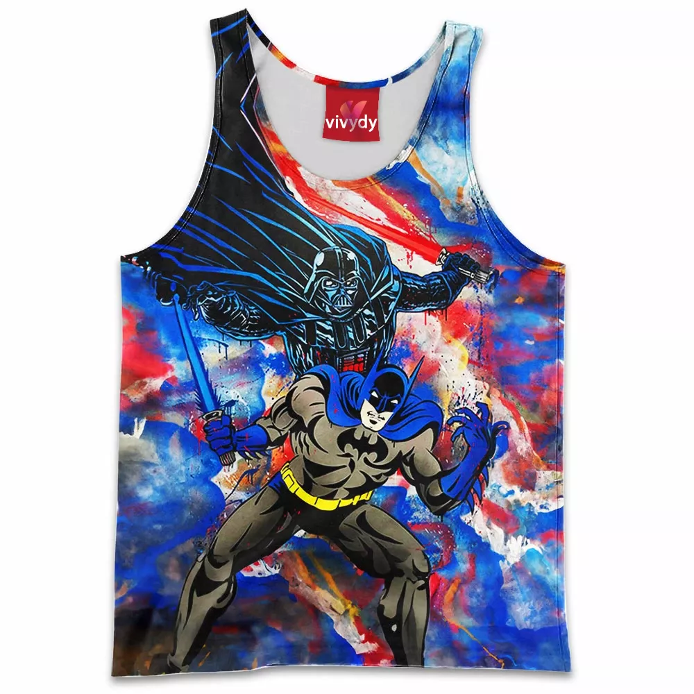 Darth Vader and Batman Tank Top