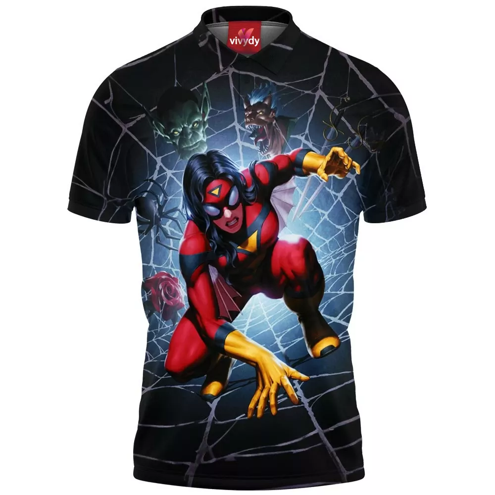 Spider-woman Polo Shirt